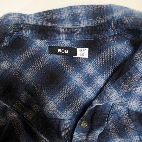 BDG XS BLUE OLLIE FLANNEL - Picture 3 of 4